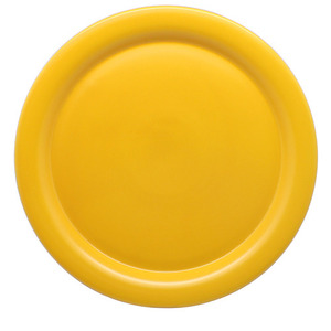 위즈라인 옐로우 무광 원형 10인치 접시