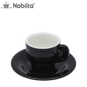 노빌타 라인 에스프레소 커피잔 Set 블랙 90ml (선택형)