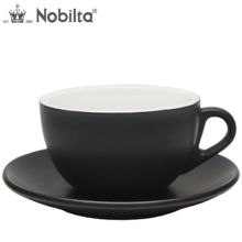 노빌타 카페라떼 커피잔 블랙(무광) 350ml (선택형)
