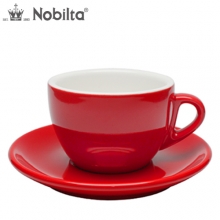 노빌타 카푸치노 커피잔 레드 210ml (선택형)