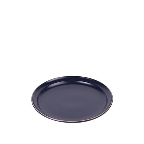 라움 무광 원형 접시 8인치 (네이비)