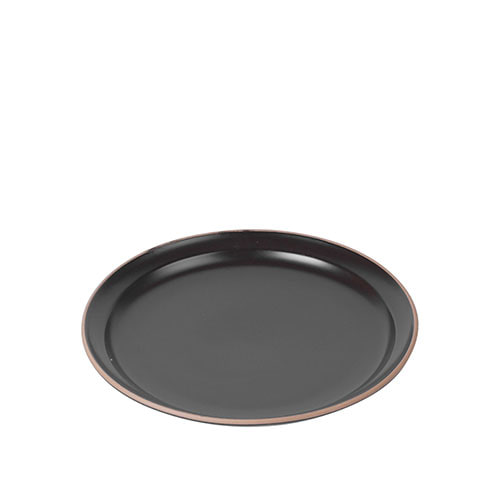 라움 무광 원형 접시 9인치 (블랙)
