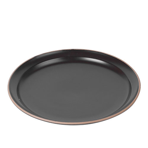 라움 무광 원형 접시 12인치 (블랙)