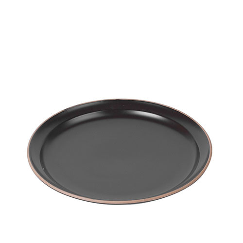 라움 무광 원형 접시 10인치 (블랙)
