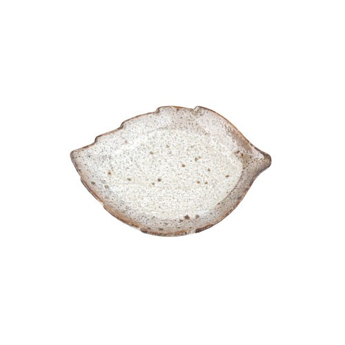 도자기 티아라105 나뭇잎 앞접시(브라운)